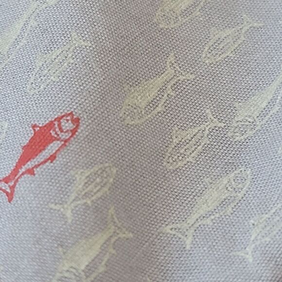 G.H. Bass & Co. Men's Printed Fishing Shirt Short Sleeve Size XL Grey - Picture 14 of 16